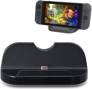 Charging Dock,  USB Type C Docking Station Cradle Stand Mount Stand Compatible with Nintendo Switch - Black