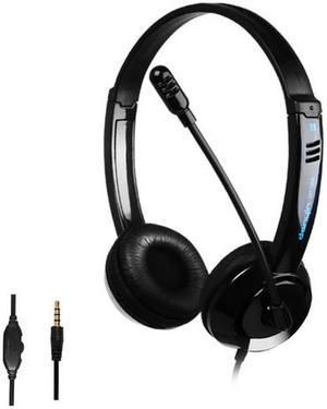 3.5MM Wired Headset with Noise Canceling Microphone and Volume Controller, PC Computer Headphone for UC Softphones Business Skype Lync Conference PS5 PS4 Nintendo Switch/Lite console