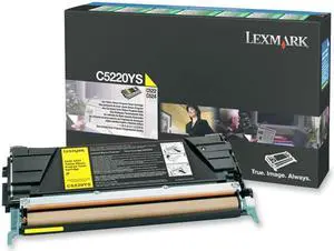 Lexmark Yellow Return Program Toner Cartridge (3 000 Yield) C5220YS