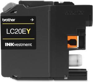 Brother LC-20EY INKvestment Super High-yield Ink, Yields approx. 1,200 pages Yellow