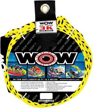 WOW WATERSPORTS 3K 60' TOW ROPE