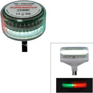 Clipper Supernova Combi LED Tricolor Masthead Anchor Light
