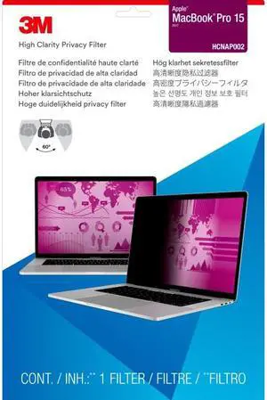 3M High Clarity Privacy Filter Black