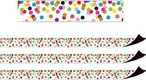 TEACHER CREATED RESOURCES (3 PK) CONFETTI MAGNETIC BORDER TEACHER CREATED RESOURCES (3 PK) CONFETTI MAGNETIC BORDER