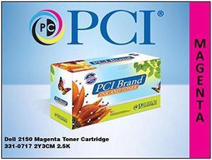 Premium Compatibles 331-0717 Premium Compatibles Dell 2150 2155 3310717 2Y3CM Magenta Toner Cartridge - PCI Dell 331-0717 2Y3CM 8WNV5 2.5K Magenta Laser Toner Cartridge for Dell 2150CDN Dell 2150CN