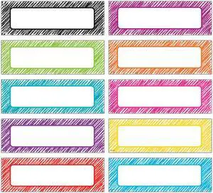 TEACHER CREATED RESOURCES (3 PK) SCRIBBLE LABELS MAGNETIC