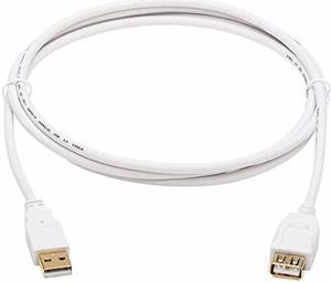 Tripp Lite USB-A Antibacterial Extension Cable M/F USB 2.0 White 6' U024AB006WH