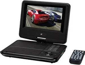 Gpx Pd701b Portable Dvd Player - 7" Display - 480 X 234 - Black
