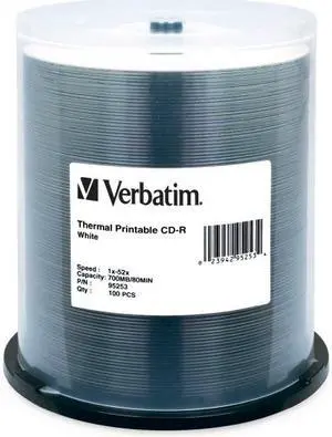 Verbatim Disc,Cdr 52,100pk Spdl,Wh 95253