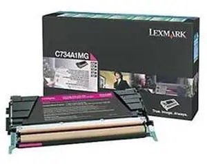 Lexmark C734A4MG Return Program Toner Cartridge - Magenta