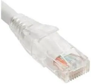 PATCH CORD CAT5e CLEAR BOOT 3' WHITE