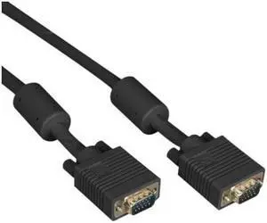 Black Box 10ft M/M VGA Video Cable with Ferrite Core, Black