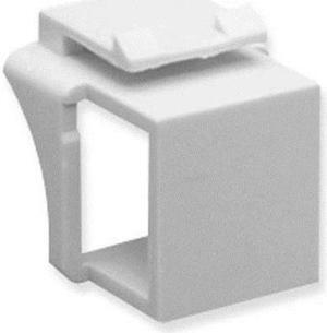 ICC IC107BN0WH Blank Modular Fill-In Jack Insert; ABS, White
