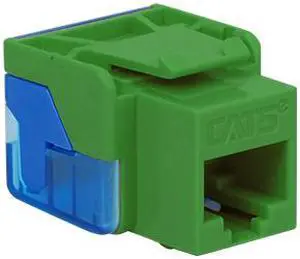 ICC IC1078E5GN Network Connector - 1 x RJ-45 Female - Green - IC1078E5GN