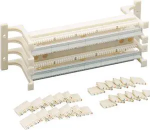 ICC IC110W1004 110-Punchdown Wiring Block Kit; Wall Mount, 100-Pair
