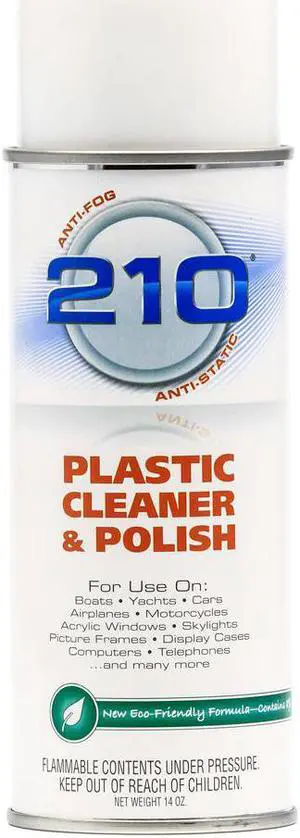 CAMCO 210 PLASTIC CLEANER POLISH 14OZ SPRAY
