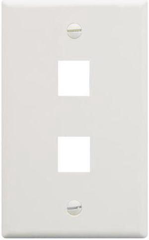 ICC FACE-2-WH IC107F02WH - 2PORT FACE WHITE