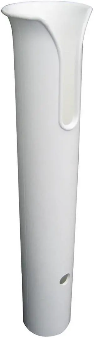 Taco Poly Thru-Bolt Rod Holder W/Mounting Holes - No Hardware - White