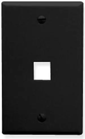 ICC ICC-FACE-1-BK 1 Port FP - Black