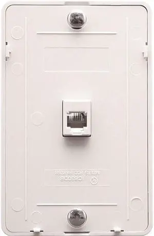 ICC Wall Plate IDC 6P6C - White