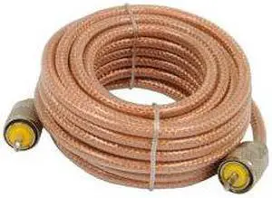 ROADPRO R RP-8X18CL 18     CB ANTENNA MINI-8 COAX CABLE WITH PL-259 CONNECTORS  CLEAR