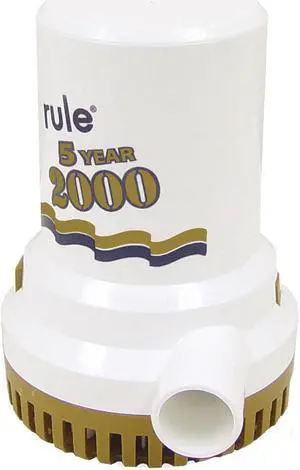 RULE 2000 GPH GOLD SERIES NON  AUTOMATIC BILGE PUMP  09