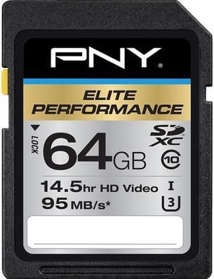 PNY MEMORY P-SDX64U395-GE PNY 64GB ELITE PERFORMANCE