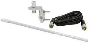 ROADPRO R RP-83W 3     STANDARD SERIES MIRROR MOUNT FIBERGLASS CB ANTENNA KIT  WHITE