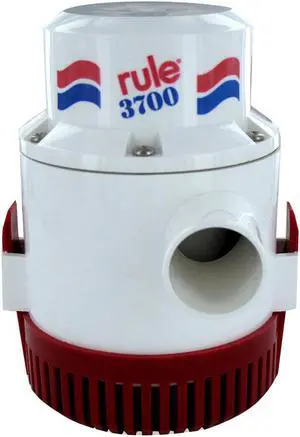 RULE 3700 GPH NON AUTOMATIC BILGE PUMP 1-1/2 OUTLET 12V