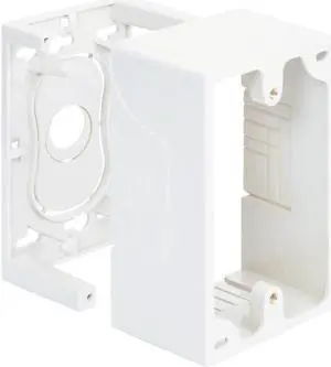 JUNCTION BOX, 1-GANG, WHITE