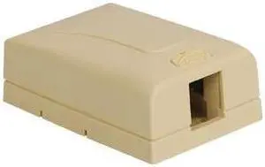 ICC IC108SB1IV SURFACE MOUNT BOX, ELITE, 1-PORT, IVORY