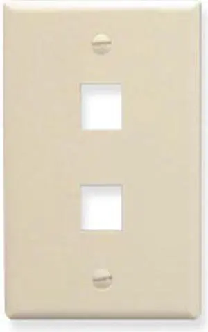 ICC FACE-2-AL IC107F02AL - 2PORT FACE ALMOND