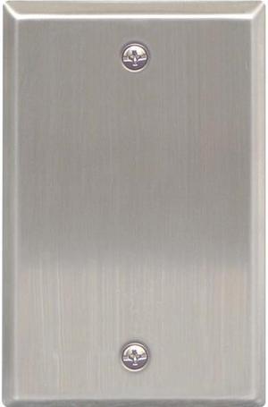 Faceplate- 1 gang- blank SS