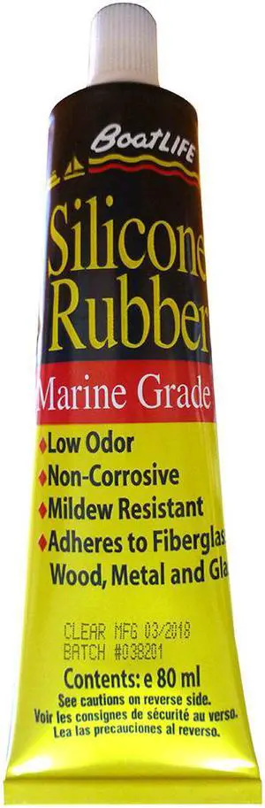 BOATLIFE 1140 SILICONE RUBBER TUBES 2.8 FL. OZ. CLEAR