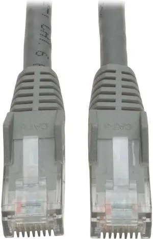 CAT6 GIGABIT SNAGLESS MOLDED PATCH CABLE (RJ45 M/M) - GREY, 35-FT.