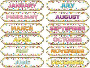 ASHLEY PRODUCTIONS MAGNETIC CONFETTI MONTHS OF THE YR