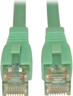 TRIPP LITE N261-010-AQ 10 ft. Cat 6A Aqua Augmented Cat6 (Cat6a) Snagless 10G Certified Patch Cable, (RJ45 M/M) - Aqua