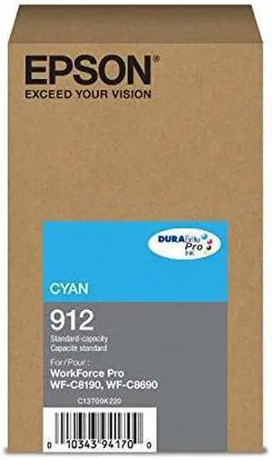 T912 Std Capacity Cyan Ink Pk