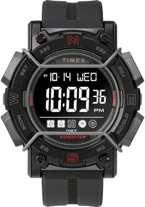 Timex Expedition Digital Face 47mm - Black Screen w/Black Resin Strap