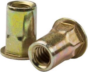 AEHS8-832-130, Atlas SpinTite AEH Threaded Inserts, Open End, 8-32  Thread Size, (0.080 - 0.130 Inch GR), Low PRO HD,