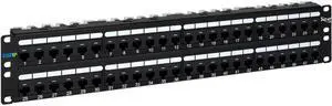 PATCH PANEL- CAT 6A- 48-PORT- 2 RMS