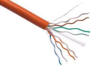 Axiom C6BCS-O1000-AX Cat6 23Awg 4-Pair Solid Conductor 550Mhz Bulk Cable Spool 1000Ft (Orange)