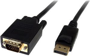 4XEM 6Ft DisplayPort To VGA M/M Adapter Cable