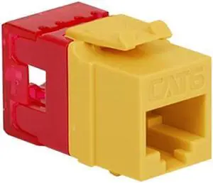 MODULE, CAT 6, HD, YELLOW