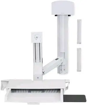 Ergotron StyleView Sit Stand Combo 18 Lbs. Max Monitor White 45-272-216