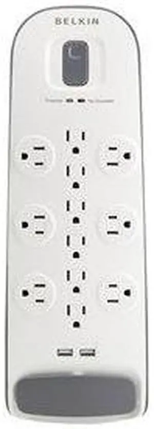 Belkin BV112050-06 Advanced Surge Protector - Surge Protector - Output Connectors: 12 - White