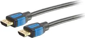 C2G 29679 4K UHD High Speed HDMI Cable (60Hz) with Gripping Connectors, Black (12 Feet, 3.65 Meters)