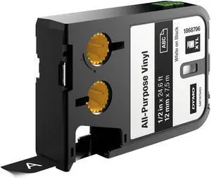DYMO 1868796 White on black Label-Making Tape