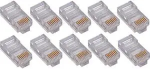 100PK CAT6 RJ45 MODULAR PLUG