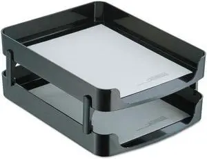 Officemate Tray,Letter Trays W/Su,Bk 22236